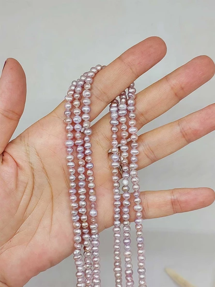 İnci Dizi Pembe Royal Quality 4mm (53334)