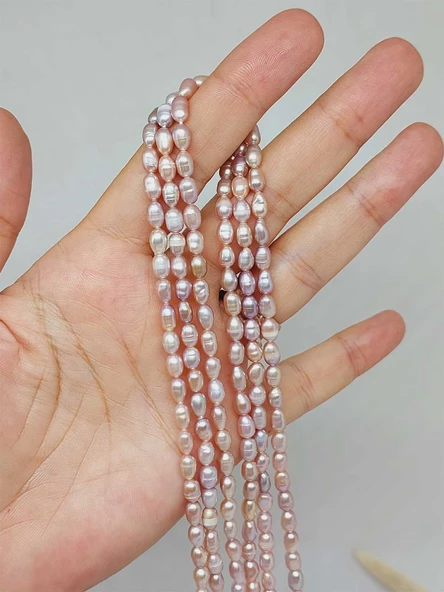 İnci Dizi Pembe Royal Quality 4*6mm (53338) ürün görseli