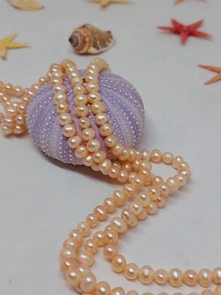 İnci Dizi Pembe Royal Quality 4.5*5.5mm (53326) - Resim 2