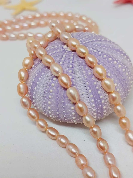 İnci Dizi Pembe Royal Quality 5*6mm (53340) - Resim 5