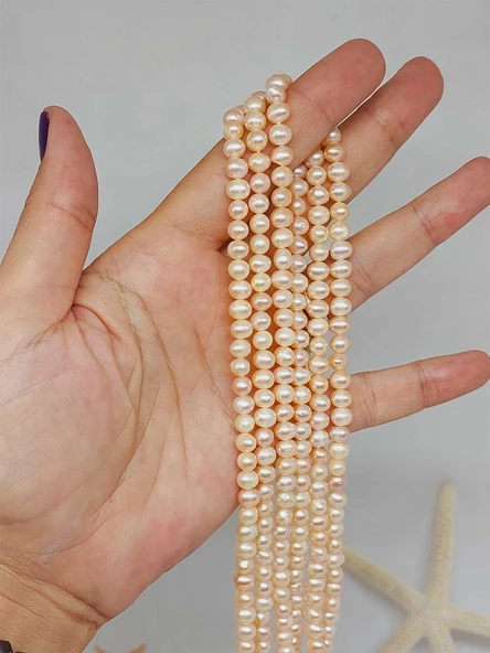 İnci Dizi Pembe Royal Quality 4.5*5.5mm (53326) ürün görseli 1