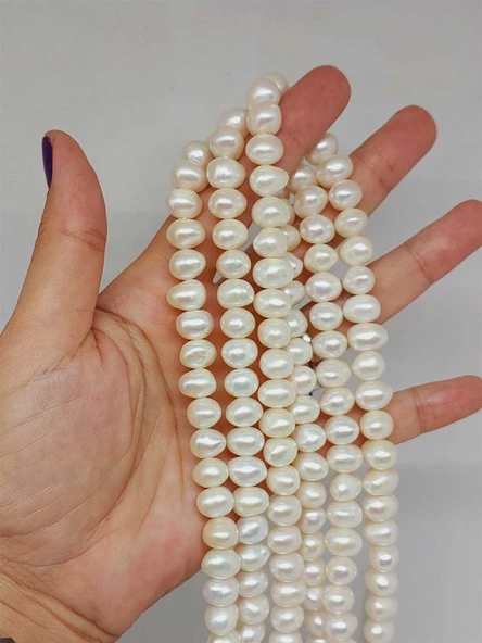 İnci Dizi Beyaz Royal Quality 7*9mm (53324) ürün görseli