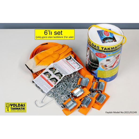 Yoldaş Takmatik Pratik Kar Zinciri 6 lı set - 2