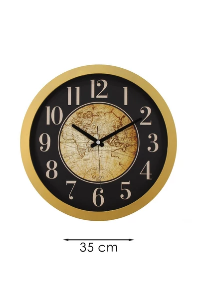 GOLD DUVAR SAATİ 35 CM - 3