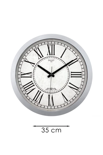 ROMA RAKAMLI GRİ DUVAR SAATİ 35 CM - 3