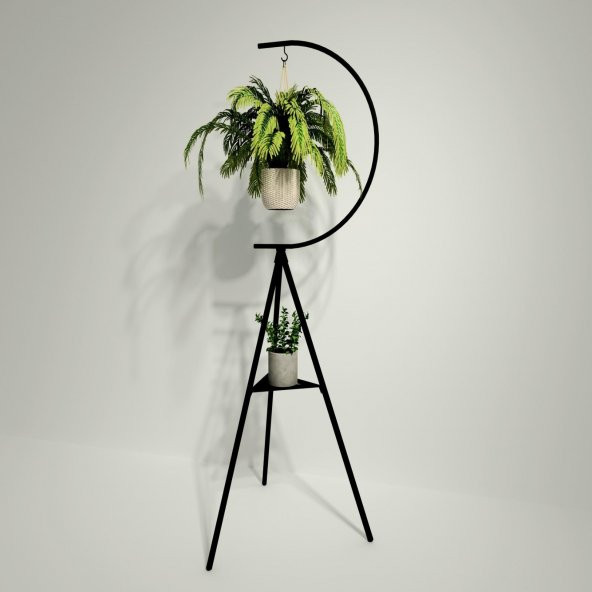 Dekoratif Metal Çiçeklik Saksı Askısı Dekoratif Saksılık - 2