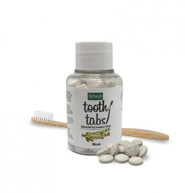 Herbatech Çiğnenebilir Diş Temizleme Tableti 90 Adet (Misvak)