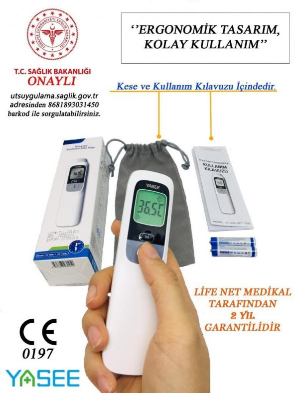 Temassız Ateş Ölçer Alından Ölçer -FT-100B - 3