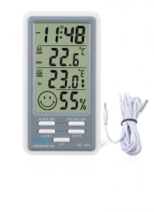 Dijital Termometre Isı Nem Ölçer Sıcaklık İç  Dış Mekan DC803