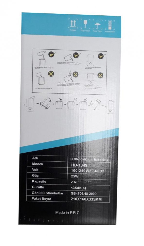 HavvacA Ultrasonik Soğuk Buhar Makinası Hd -1349 Şeffaf Model - 3