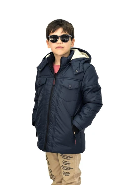 Erkek Çocuk Kapüşonlu Mont BS-1042 - 1