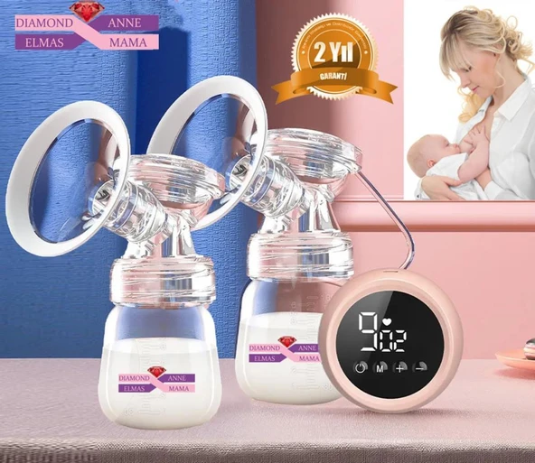 Elektrikli Göğüs ve Süt pompası Çiftli,LED Ekran,Garantili