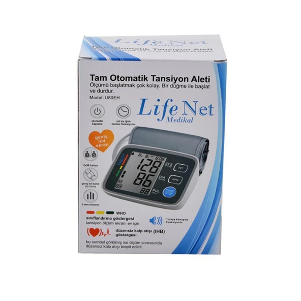 Life Net Medikal Türkçe Konuşan Koldan Tansiyon Aleti U80eh - 7