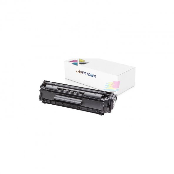 HP LaserJet 1020 HP 12A - Q2612A Uyumlu Muadil Toner 2000 Sayfa Siyah - 2