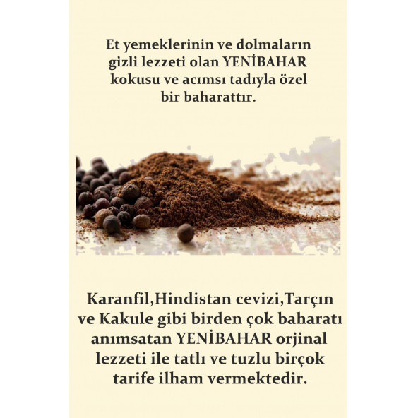 Yenibahar öğütülmüş 250 gr Parmak Baharat - 2