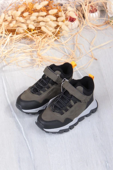 Fort Cool Doruk Haki Rahat Kaymaz Taban Erkek Çocuk Bot - Resim 7