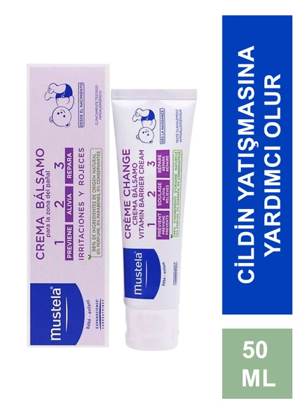 Mustela Vitamin Barrier 1-2-3 Cream 50 ml Pişik Kremi