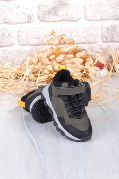 Fort Cool Doruk Haki Rahat Kaymaz Taban Erkek Çocuk Bot - Resim 6