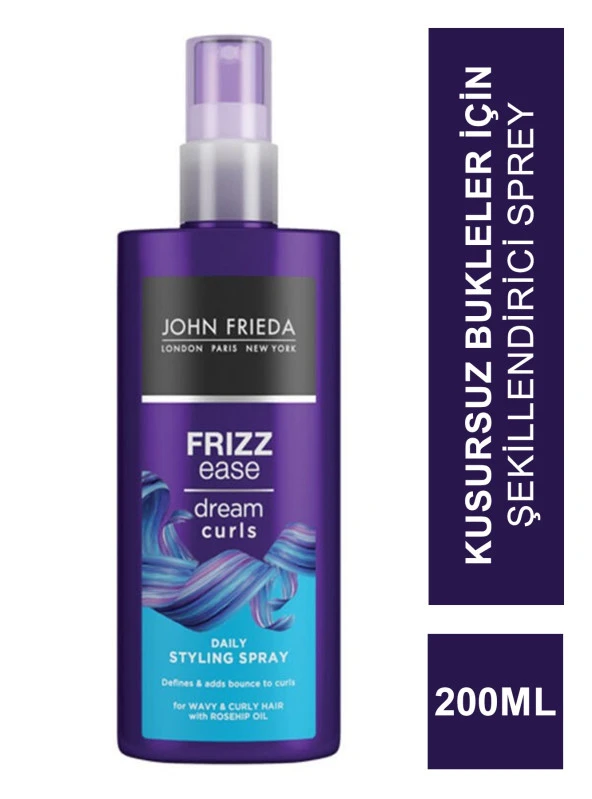 John Frieda Frizz Ease Dream Curls Styling Spray - Kusursuz Bukleler İçin Şekillendirici Sprey - 200 ml