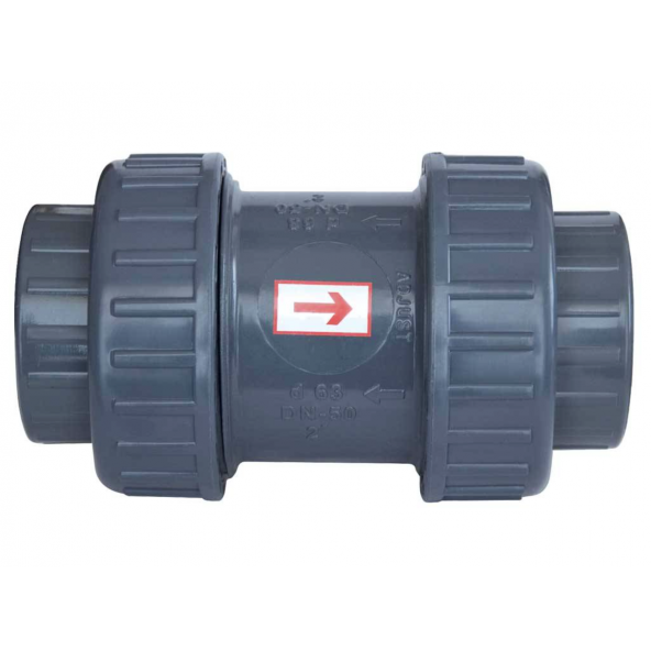 Havuz Pvc Yapıştırma Tip Yaylı Çekvalf 63 mm