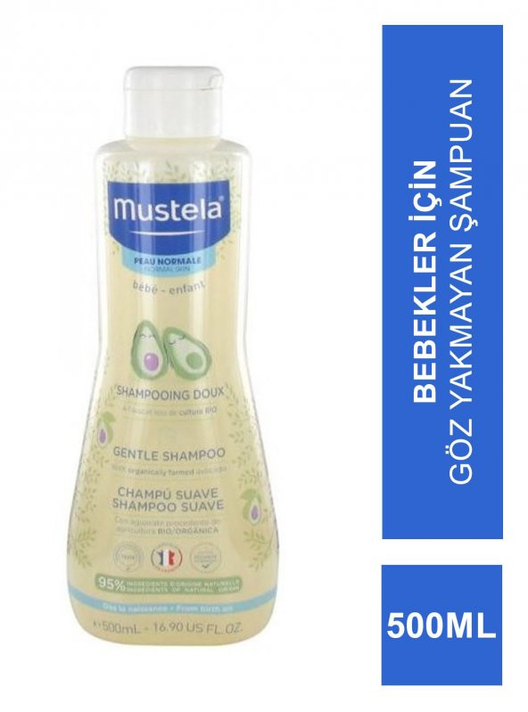 Mustela Gentle Papatya Özlü 500 ml Şampuan (S.K.T 02-2026)