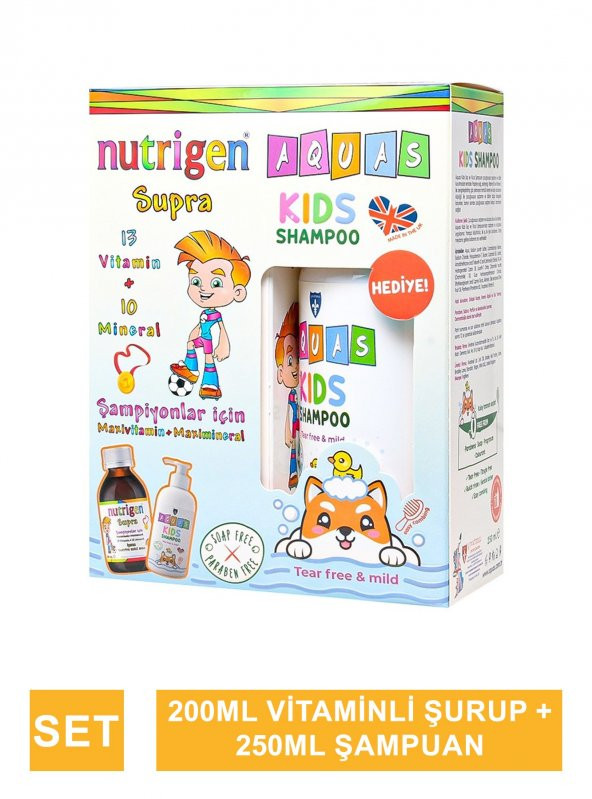 Nutrigen Supra 200 ml - Aquas Kids Şampuan Hediye -