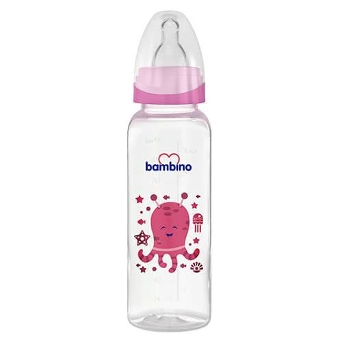 Bambino Klasik PP Biberon 0-6 Ay 250 ml - B019 -Pembe Pembe