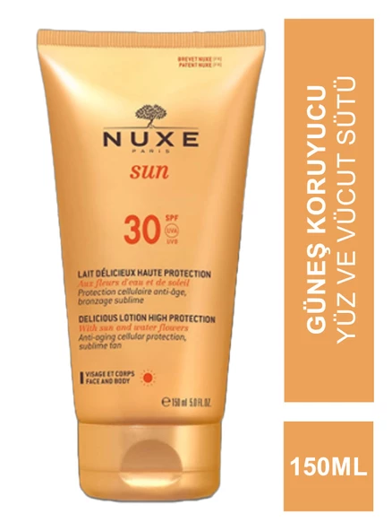 Nuxe Sun Spf 30 Lait Delicieux Protection 150 ml Güneş Koruyucu Yüz ve Vücut Sütü150 ML