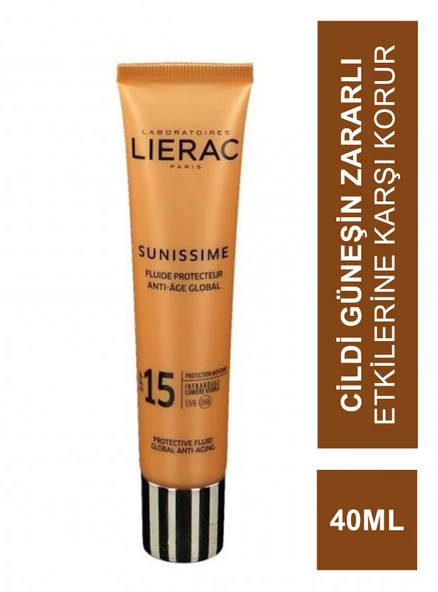 Lierac Sunissime Protective Fluid Spf 15 Güneş Kremi 40ml