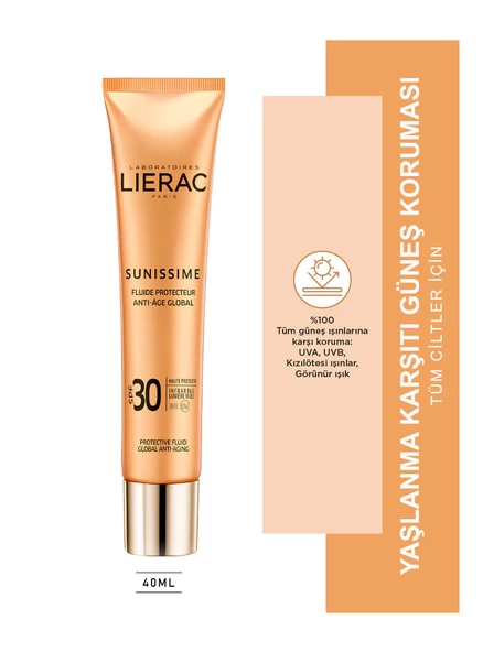 Lierac Sunissime Protective Fluid Spf 30 Güneş Kremi 40 ml