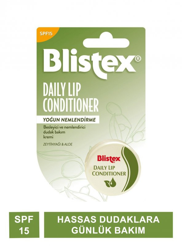 Blistex Daily Lip Conditioner SPF 15 Hassas Dudaklara Günlük Bakım