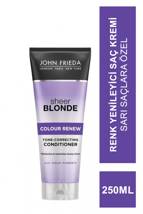 John Frieda Sheer Blonde Colour Renew Conditioner 250 ml Sarı Saçlara Özel Renk Yenileyici Saç Kremi