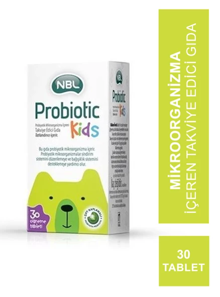 NBL Probiotic Kids 30 Çiğneme Tableti