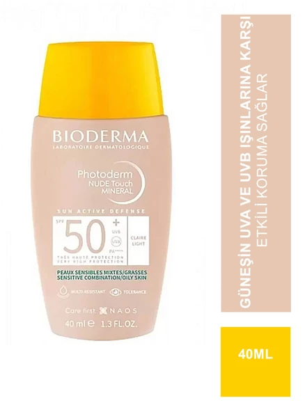 Bioderma Photoderm Nude Touch SPF 50+ Light 40 ml