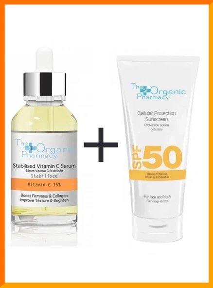 The Organic Pharmacy Spf50+ Güneş Kremi + Vit. C Serum Kofre