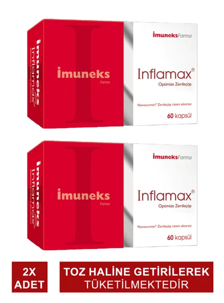 İmuneks Inflamax Optimize Zerdeçöp 60 Kapsül x 2 Adet