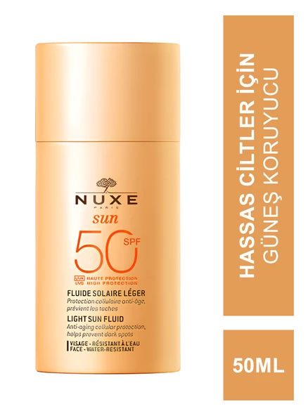 Nuxe Sun Spf 50 Light Fluid High Protection Hafif Dokulu Güneş Kremi 50 ml