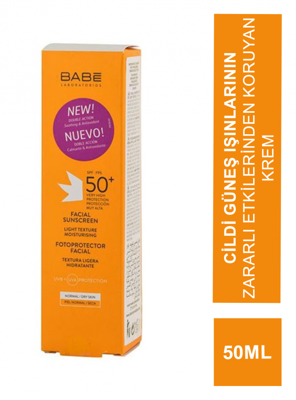 Babe SPF 50+ Facial Cream 50 ml Yüz İçin Güneş Koruyucu Krem