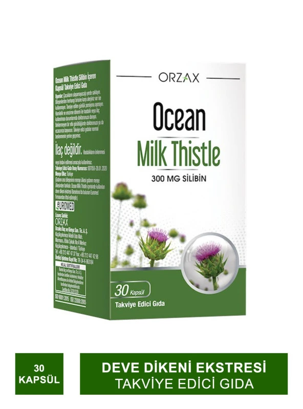 Ocean Milk Thistle Takviye Edici Gıda 30 Kapsül