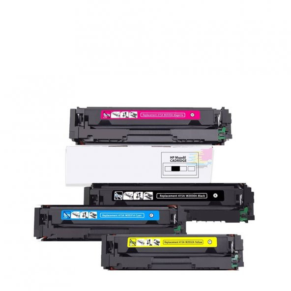 Hp Color LaserJet Pro M479fdw-HP 415A Uyumlu Muadil Toner 1 Set Renk 2400 Syf