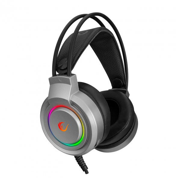 KULAKLIK RAMPAGE RM-X5 AIRS GRİ CMEDIA 100B CHİPSET USB RAİNBOW LED AYDINLATMALI MİKRAFONL - 2