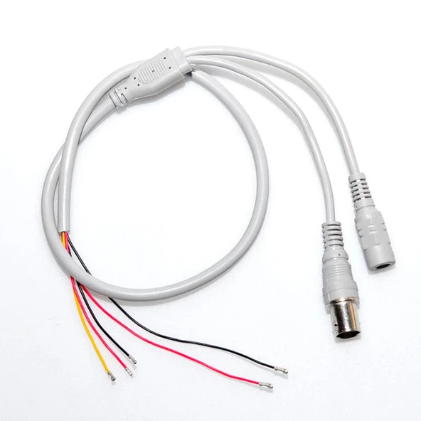 Güvenlik Kamera Kablosu Hazır 5 Pin Bnc Jak Fiş 50cm (AVD-06)