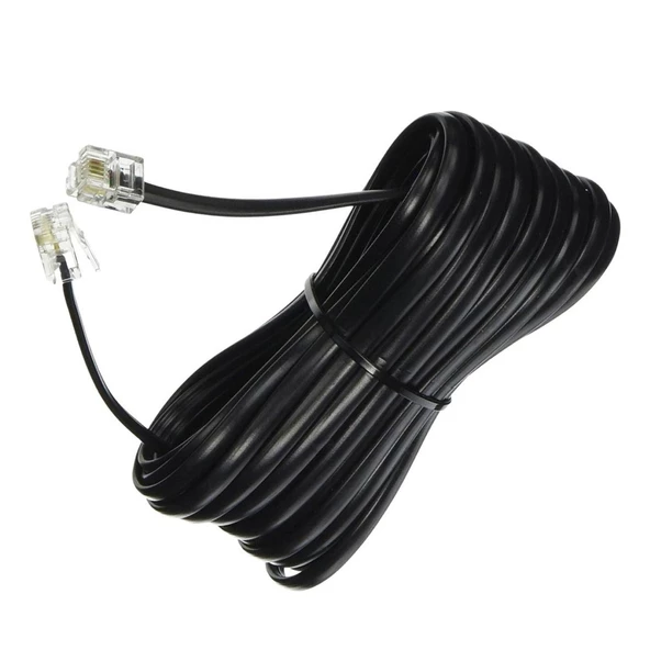 TELEFON HAT KABLOSU 10MT SİYAH (AVD-62)