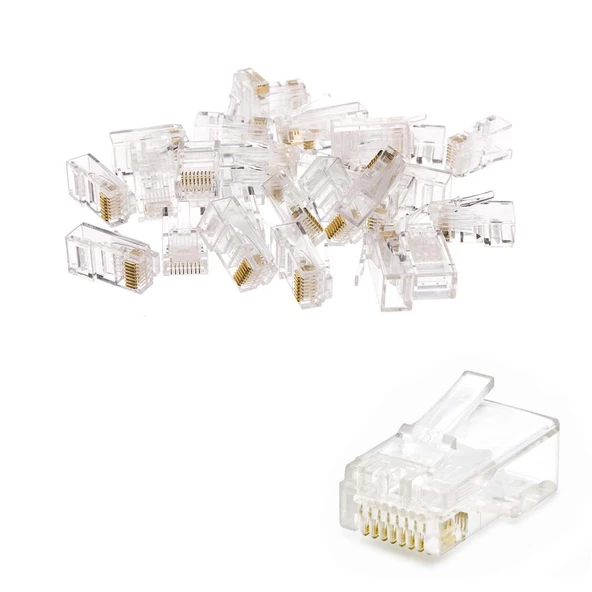 İRONSTAR Rj45 Soketi Cat5 Cat6 8P 100Lü Paket (AVD-18)