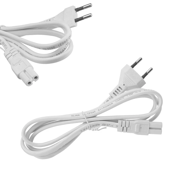 S-LİNK SL-TP545 Güç Power Teyp Fiş Kablosu C7 Beyaz 1.5 Metre (AVD-317) ürün görseli 1