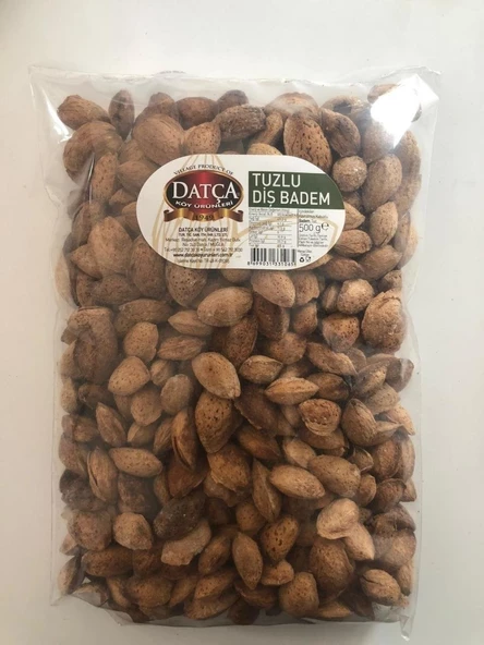 Datça Tuzlu Kavrulmuş Diş  Badem 500 gr