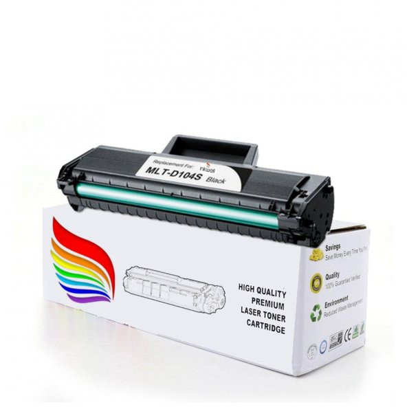 Samsung ML-1685 MLT-D104S Uyumlu 1500 Sayfalık Muadil Toner Çipli - 1