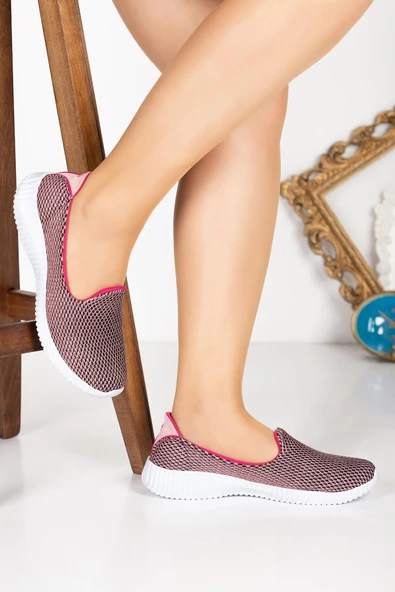 Çaçaroz Ayakkabı Rahat Hafif Büyük Numara Bayan Spor Yürüyüş Ayakkabısı - 7