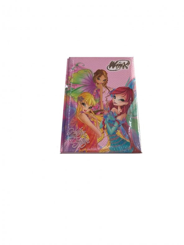 WINX SERT KAPAK 14*20 80 YAPRAK  ÇİZGİLİ HATIRA  DEFTER