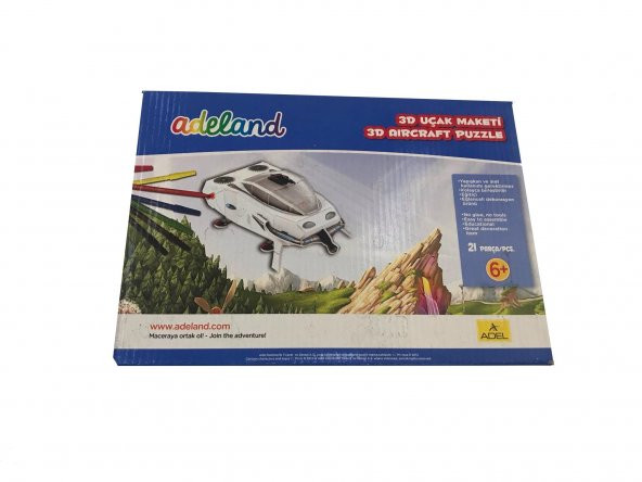 Adeland 3D Uçak Maketi 21 Parça